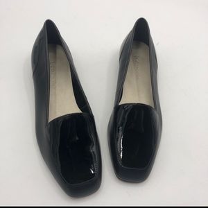 Enzo Angiolini Black Patent Leather Liberty Flats